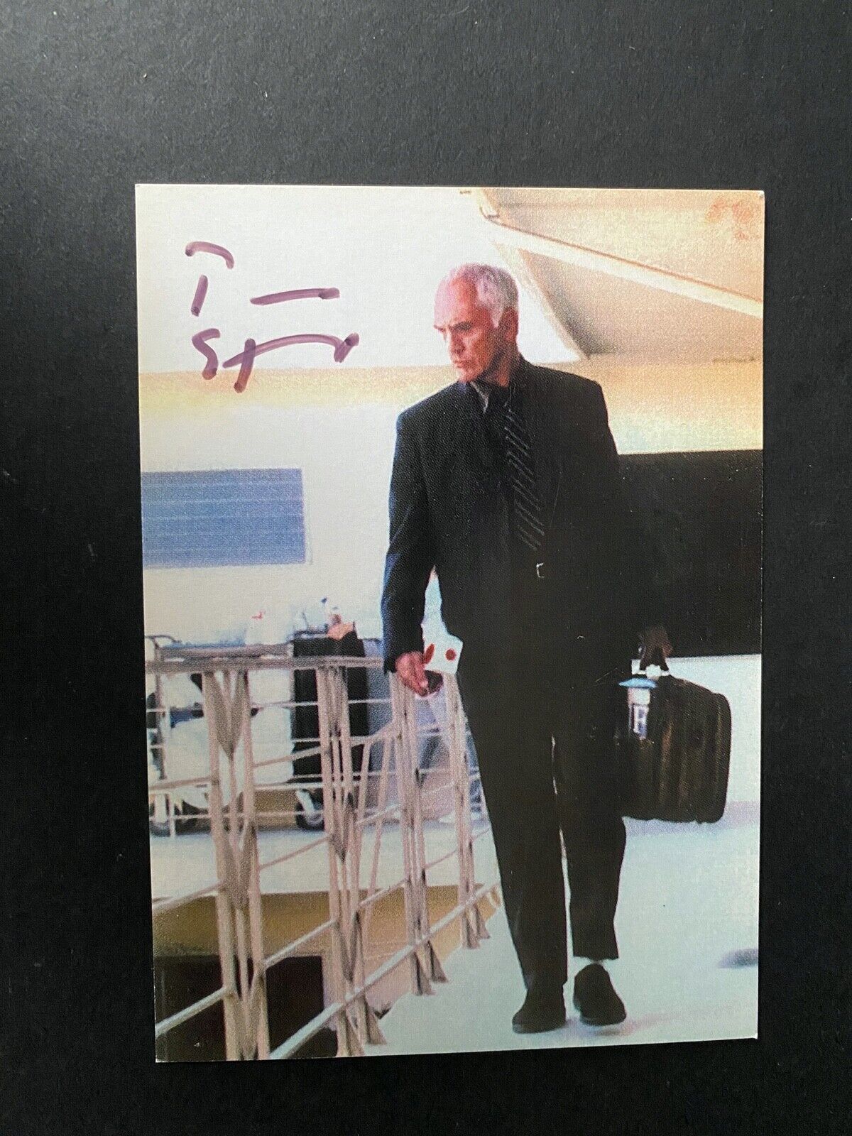 TERENCE STAMP - GREAT BRITISH ACTOR - SUPERB SIGNED Photo Poster paintingGRAPH