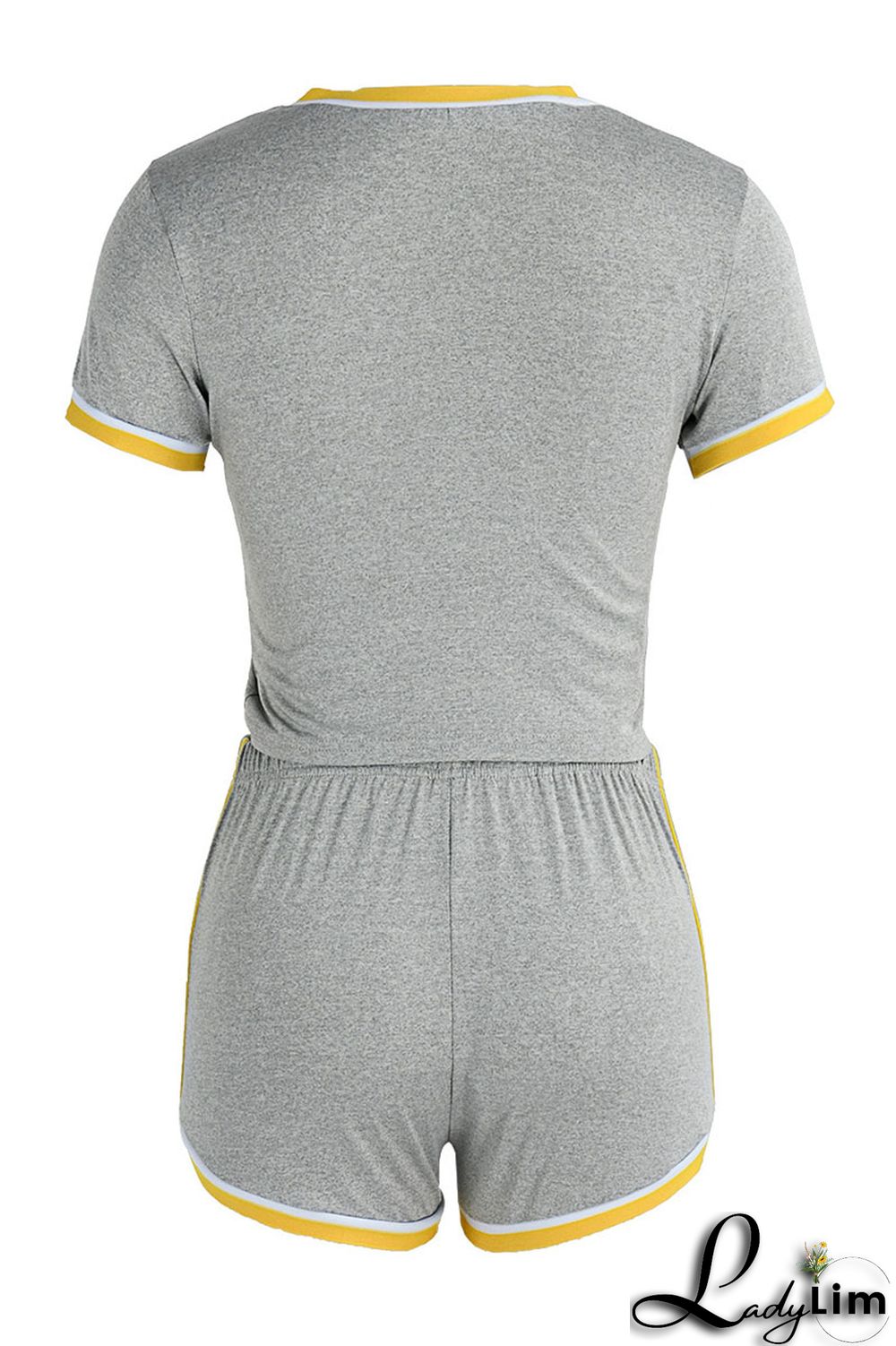 Black Fashion Casual Solid Split Joint O Neck Short Sleeve Two Pieces