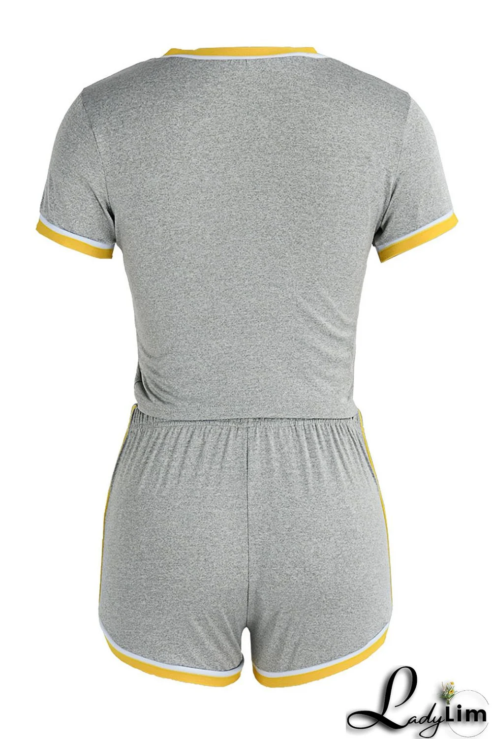 Black Fashion Casual Solid Split Joint O Neck Short Sleeve Two Pieces