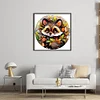 Raccoon-18CT Stamped Cross Stitch 25*25cm/9.84*9.84in tapestrymarket