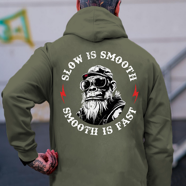 Personalized “Slow is Smooth, Smooth is Fast” Custom Hoodie
