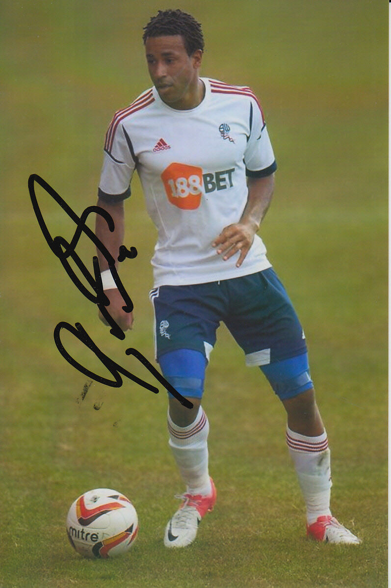 BOLTON WANDERERS HAND SIGNED TYRONE MEARS 6X4 Photo Poster painting 1.