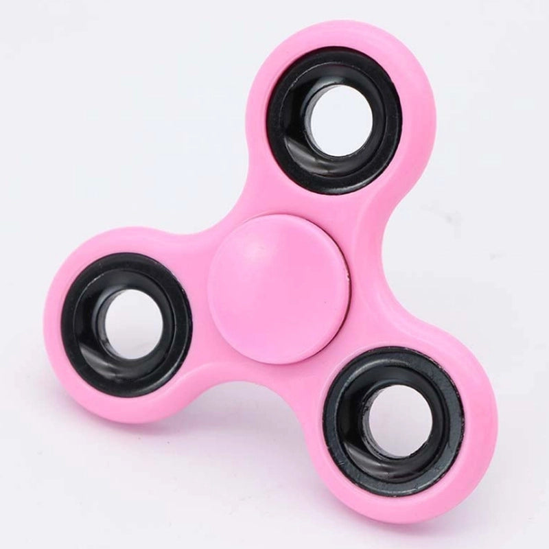 Fashion Solid Color Three-leaf Bracket Fingertip Gyro Toy