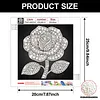 DIY Pearl Painting Rose for Home Wall Decor(25x25cm)