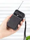 Portable Pocket AM FM Radio Battery Operated Pointer Radio Built-in Speaker