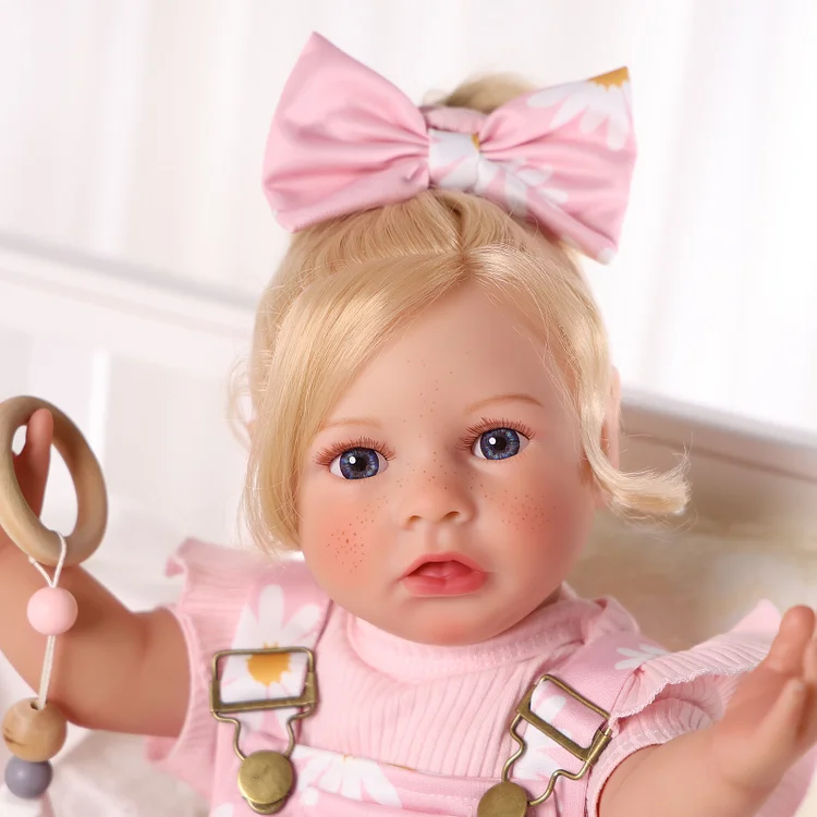 Babeside Quiet Reborn Baby Saria 20''  Toddler Freckled Girl Building Lovely Memories