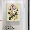 >SALE<5D Full Drill Diamond Embroidery Painting DIY Flowers Mosaic Cross Stitch