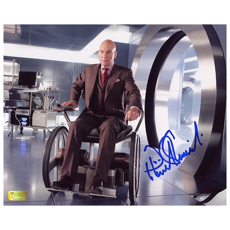 Patrick Stewart Autographed X-Men The Last Stand Professor x 8x10 Action Photo Poster painting