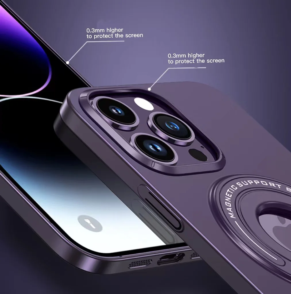 Suitable for iPhone 13/14 Series Magnetic Invisible Bracket Phone Case
