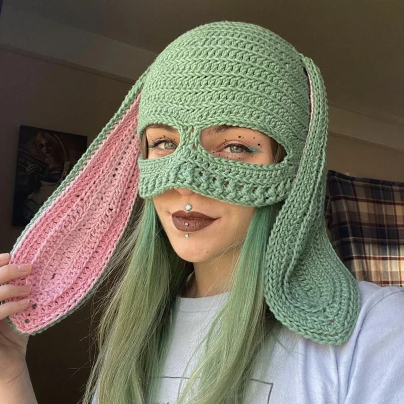 Halloween Bunny Ski Mask