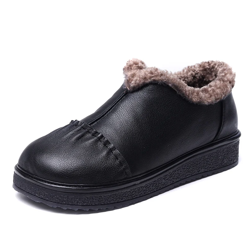 Yyvonne Layer Of Cowhaired Lamb Lamb Wool Cotton Shoes Winter New Comfortable Leisure Warm Snow Boots