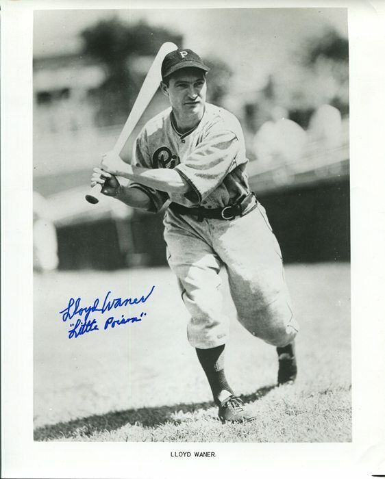 Lloyd Waner Pittsburgh Pirates HOF Autographed Signed 8x10 Photo Poster painting CFS COA