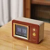 Retro Lyrics Bluetooth Speaker Desktop Clock Calendar Ornaments Intelligent Floating Dynamic Lyrics Wireless Bluetooth Speaker