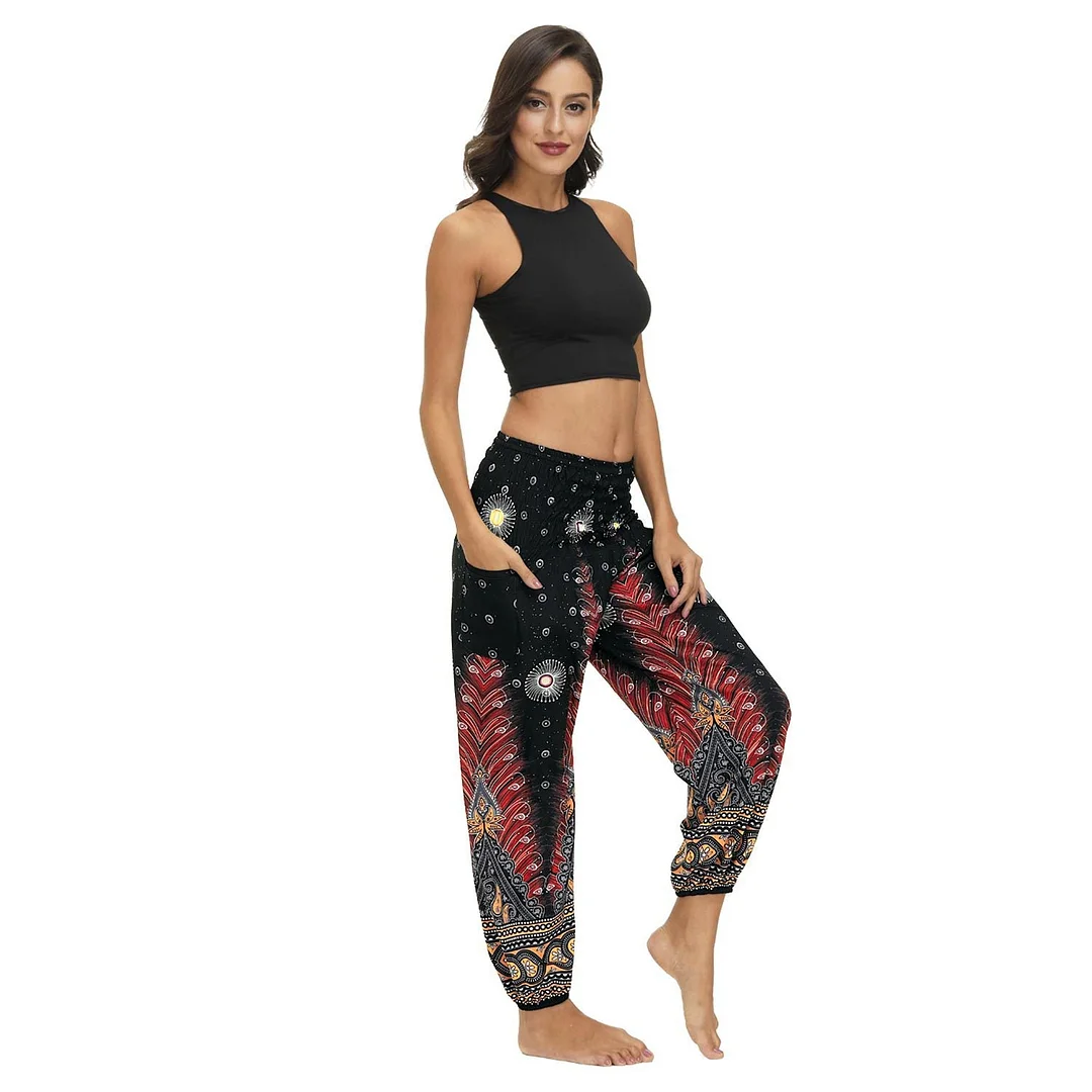 Women's Democratic Style Loose Yoga Pants Casual Pants