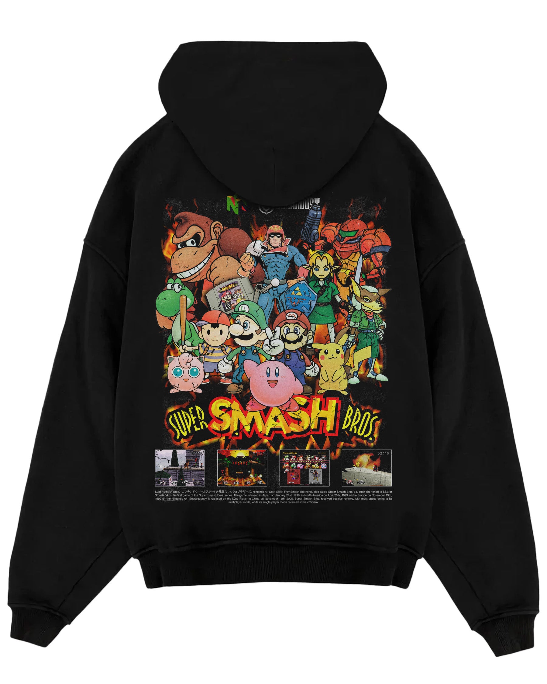 Video Games 'Super Smash Bros 64' Oversized Hoodie