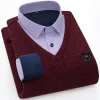 2023 Winter Business Casual Holiday Two Piece Warm Shirts