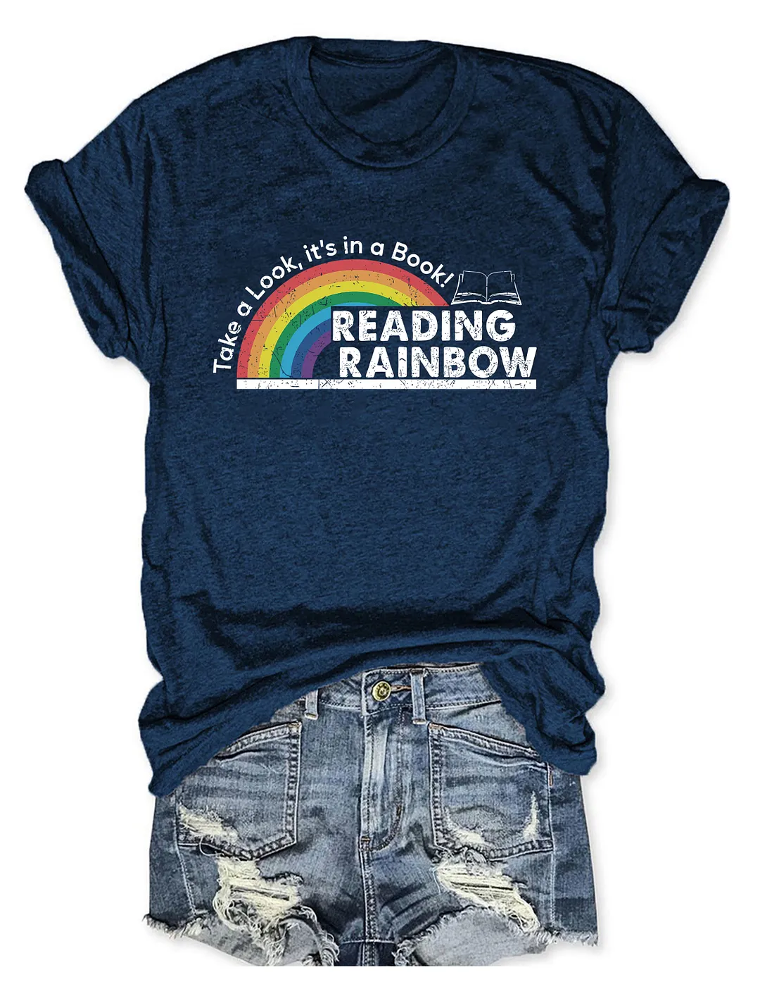 Take A Look It's In A Book Reading Rainbow T-shirt