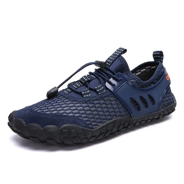 Mens Breathable Mesh Men's Shoes Outdoor Flat Shoes Men Comfortable Handmade Casual Shoes