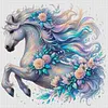 Flower Horse-11CT Stamped Cross Stitch 45*45cm tapestrymarket