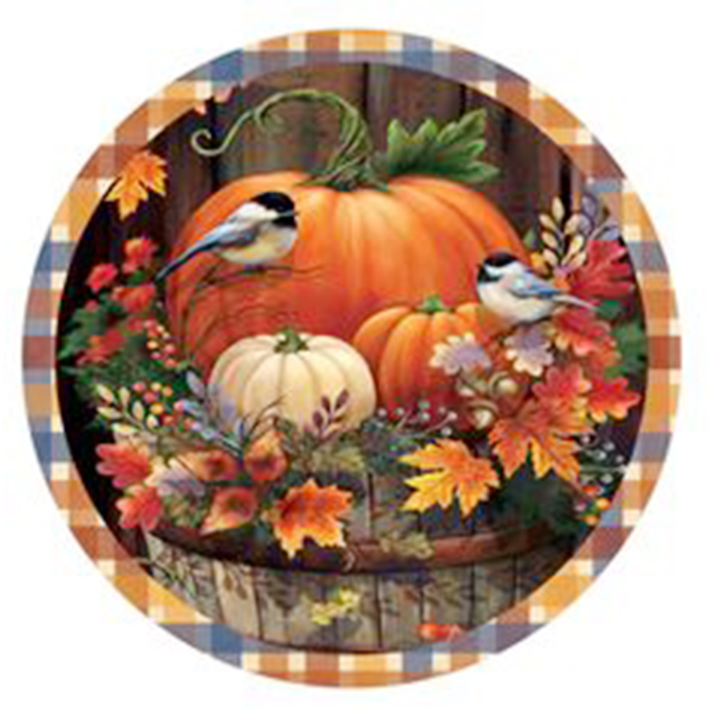 

Pumpkin Wreath - Round Drill Diamond Painting - 40*40CM, 501 Original