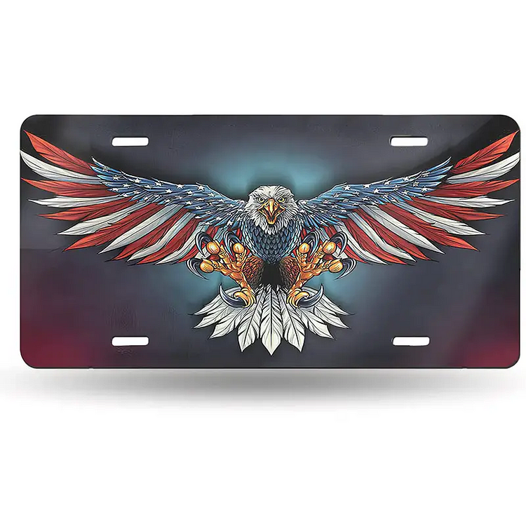 Les États-Unis - Encens de plaque de voiture vintage - 6x12inch