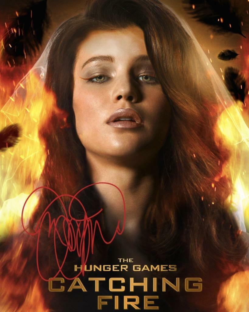 Jennifer Lawrence Katniss Hunger Games SIGNED AUTOGRAPHED 10X8 REPRO Photo Poster painting PRINT