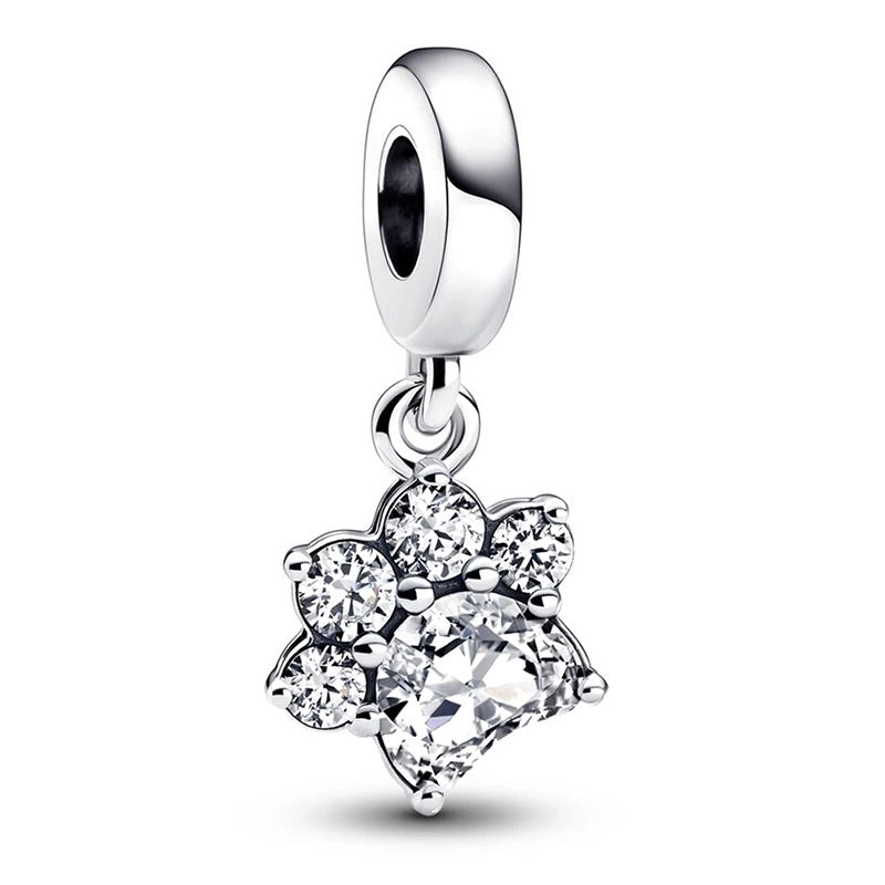 1 PC/Package Metal Rhinestones Plating Inlay Polished Pendant Beads