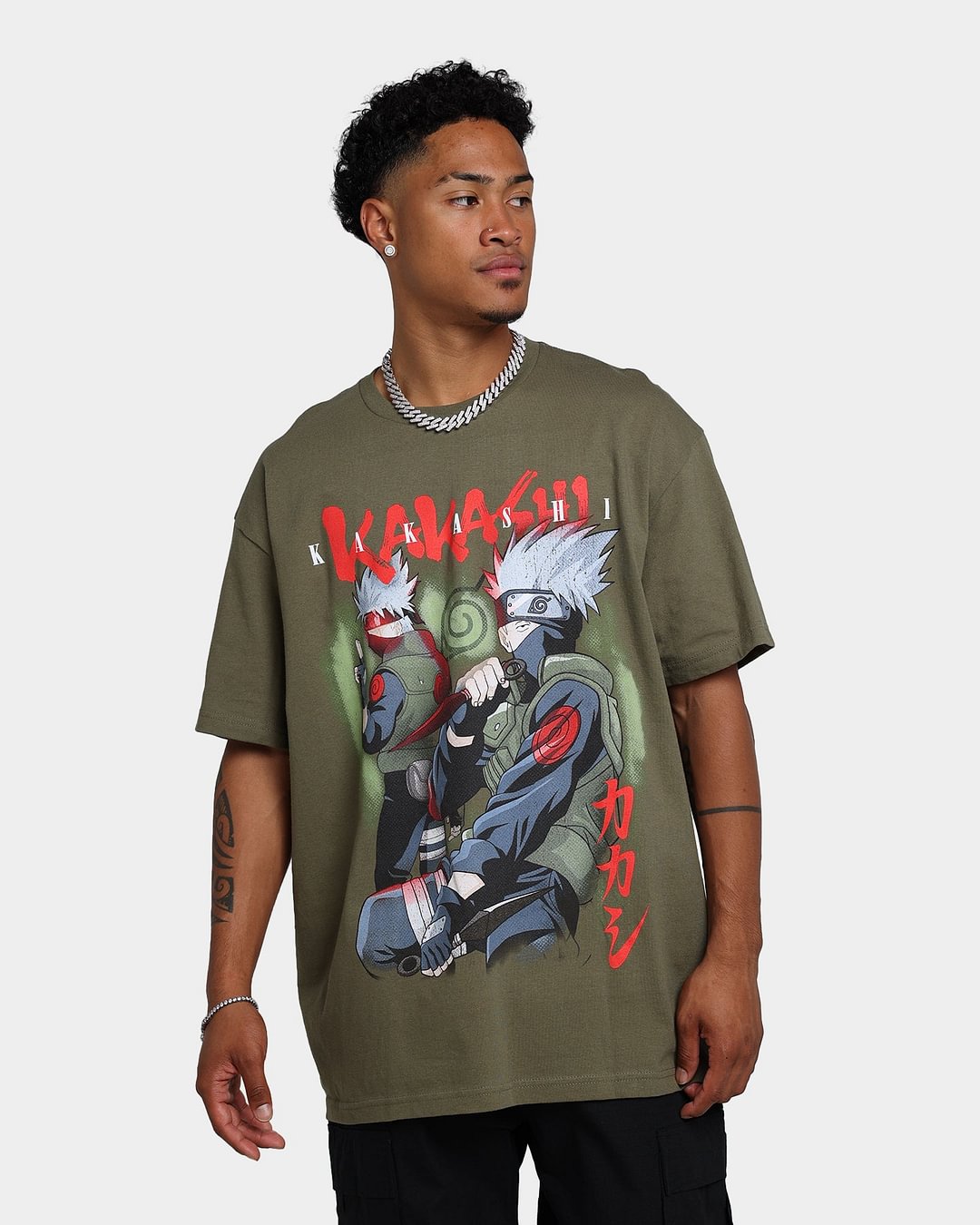  Naruto Kakashi CLR T-Shirt Military