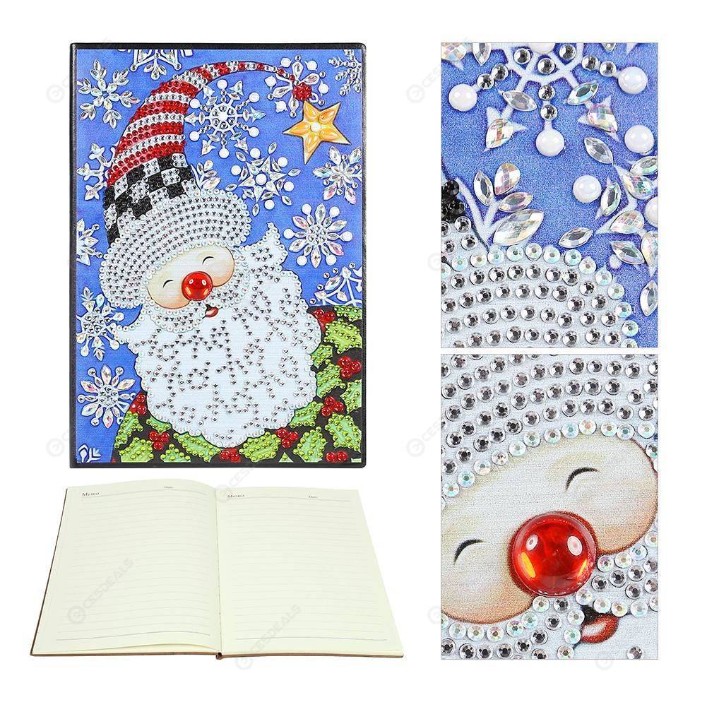 

Santa Claus-DIY Creative Diamond 60 Pages A5 Notebook, 501 Original