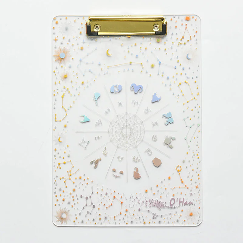 Starry Sky Series Transparent  Writing Board Splint Kids Stationery SP15558
