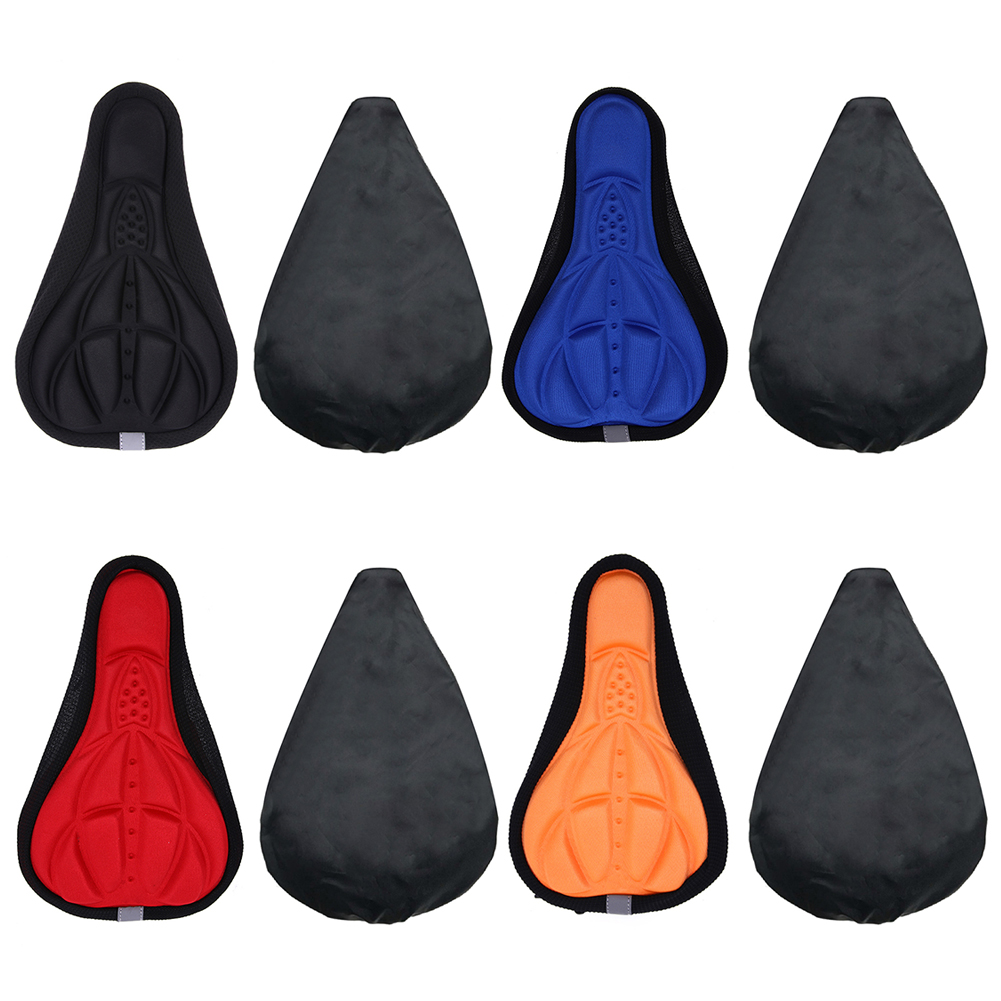 

Sponge Cycling MTB Bike Seat Cushion with Saddle Seat Anti-slip Rain Cover, Orange, 501 Original