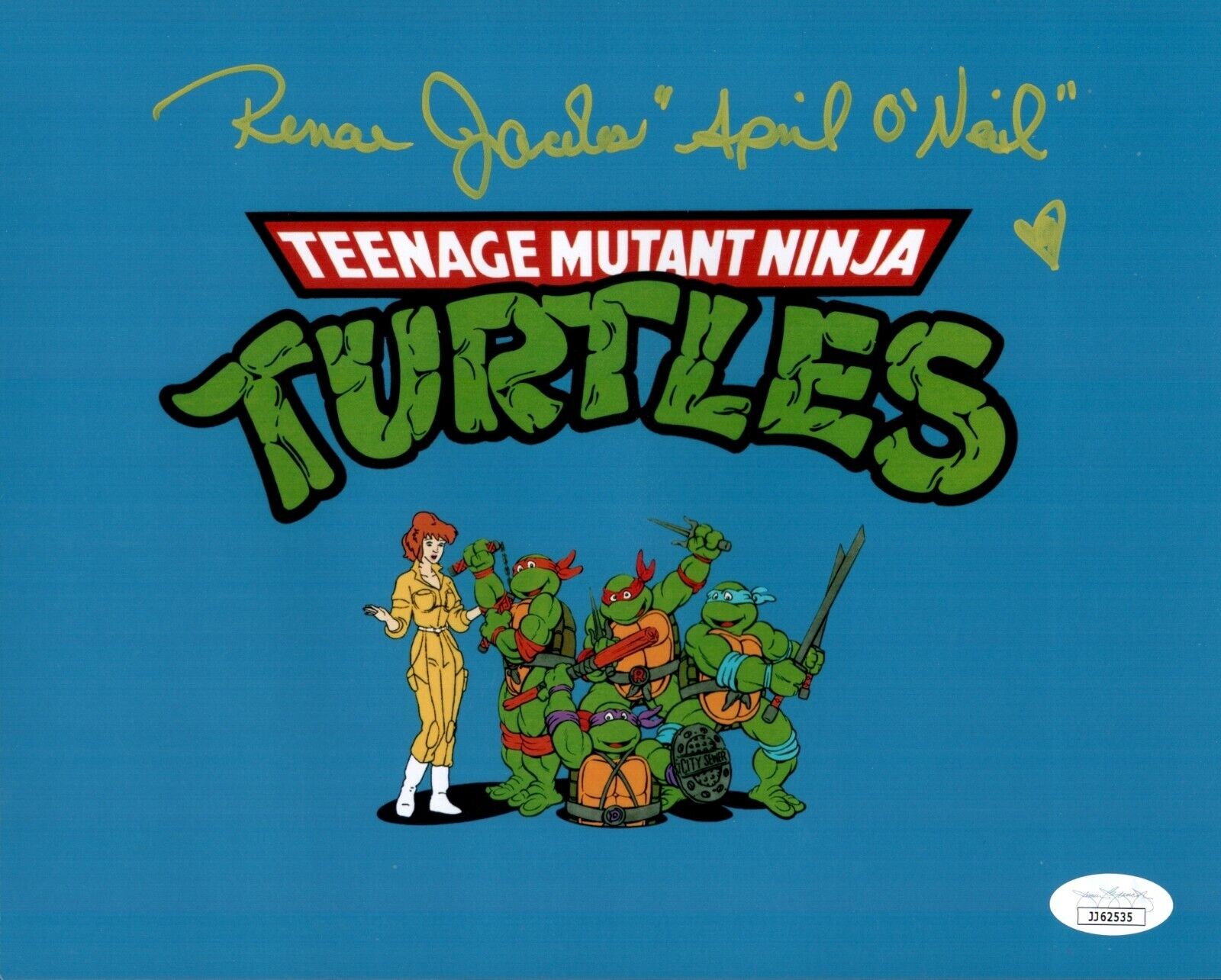 RENAE JACOBS Signed 8x10 Photo Poster painting APRIL Teenage Mutant Ninja Turtles COA JSA Cert