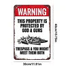 Warning - Vintage Metal Signs(12*16Inch) - Warning
