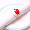 Red White Christmas Hat Catering Napkin Ring