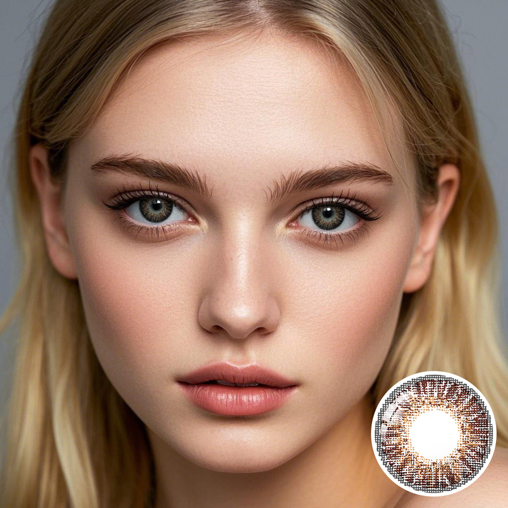 Star Brown Contact Lenses