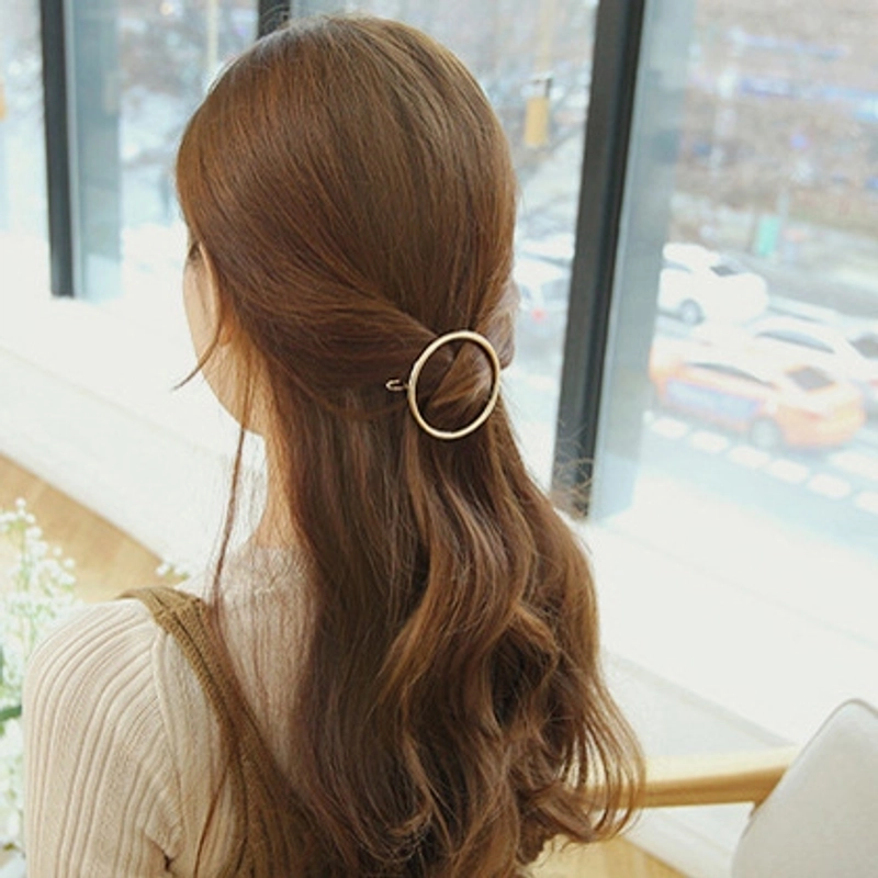 Minimalist Moon Alloy Plating Hair Clip 1 Piece