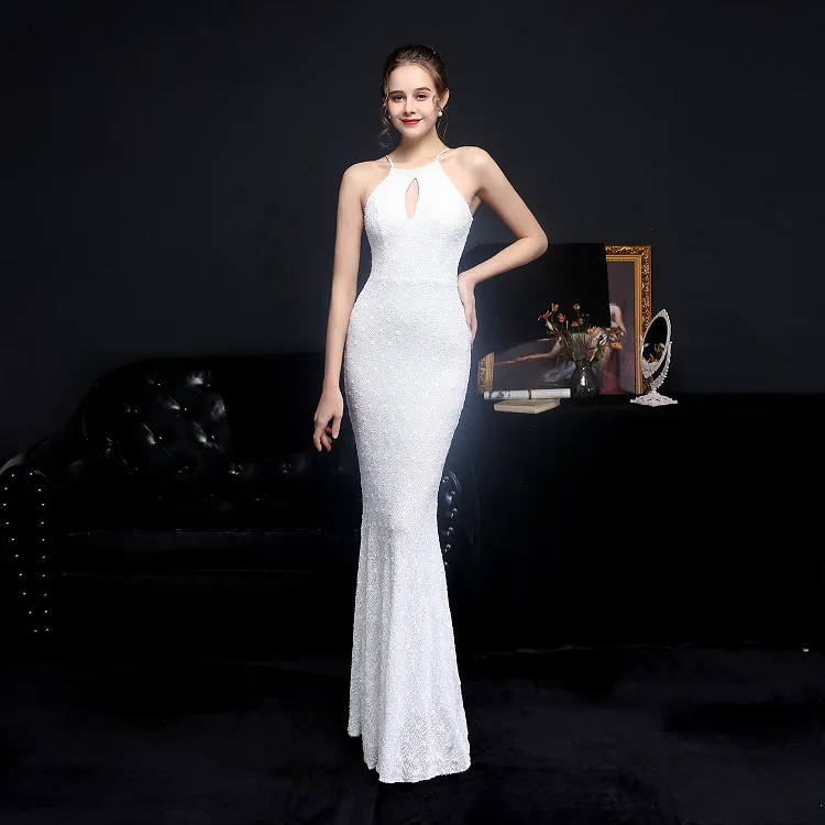 Sequin Evening Dress Sequined Queen Fishtail Evening Gown