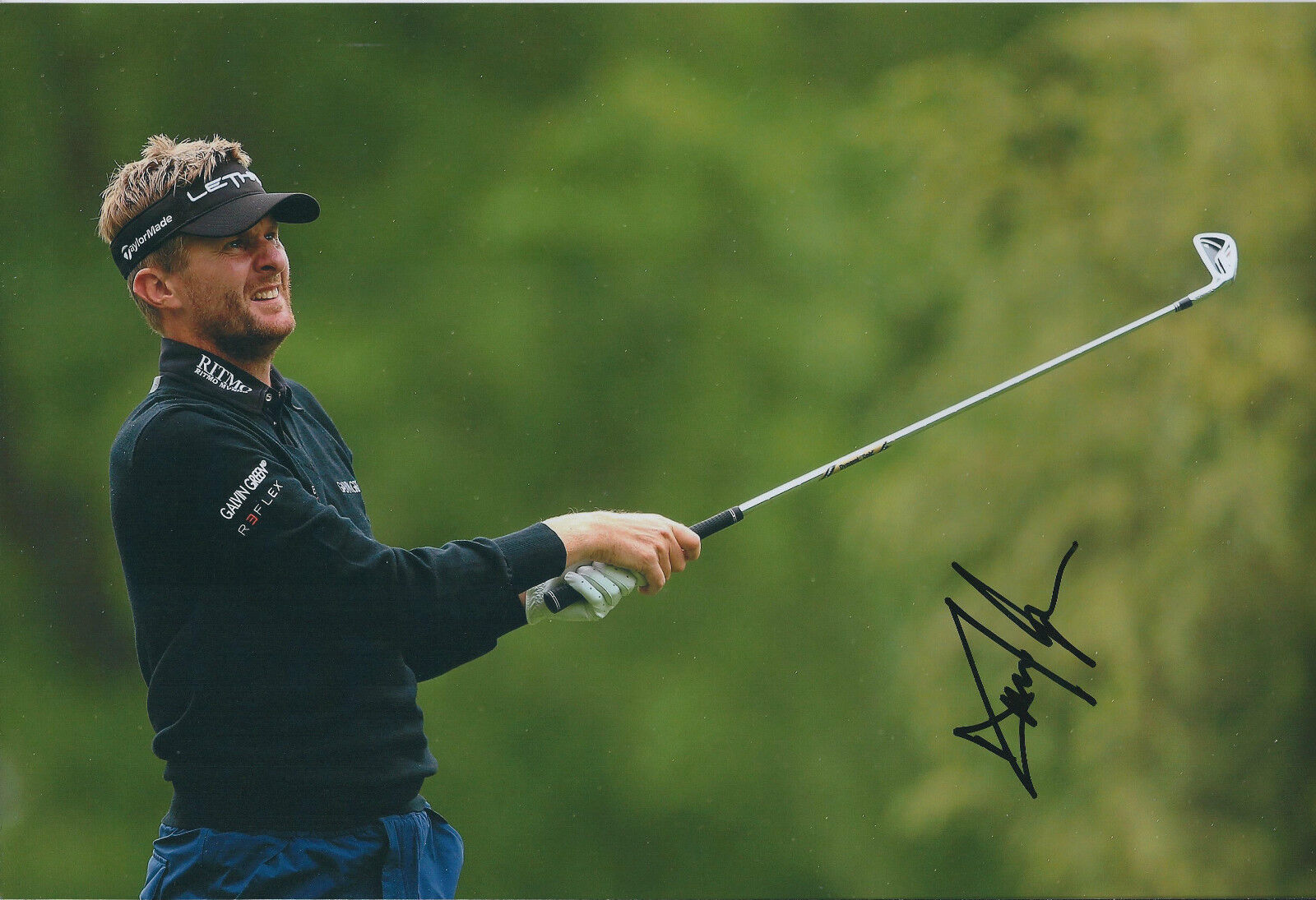 David LYNN SIGNED AUTOGRAPH 12x8 Photo Poster painting AFTAL COA Challenge Tour Winner GOLF