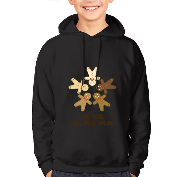 Children's Hoodie Gingerbread Man Anti Racial Discrimination