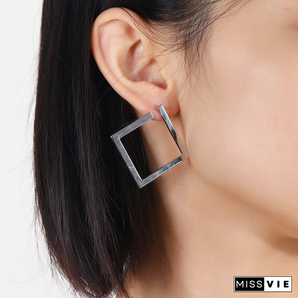 SQUARE HOOP EARRINGS