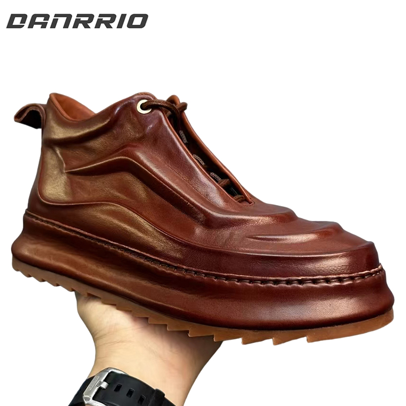 DANRRIO Handmade Retro Horsehide British Style Boots|Men's Short Top Boots DANRRIO.COM DANRRIO