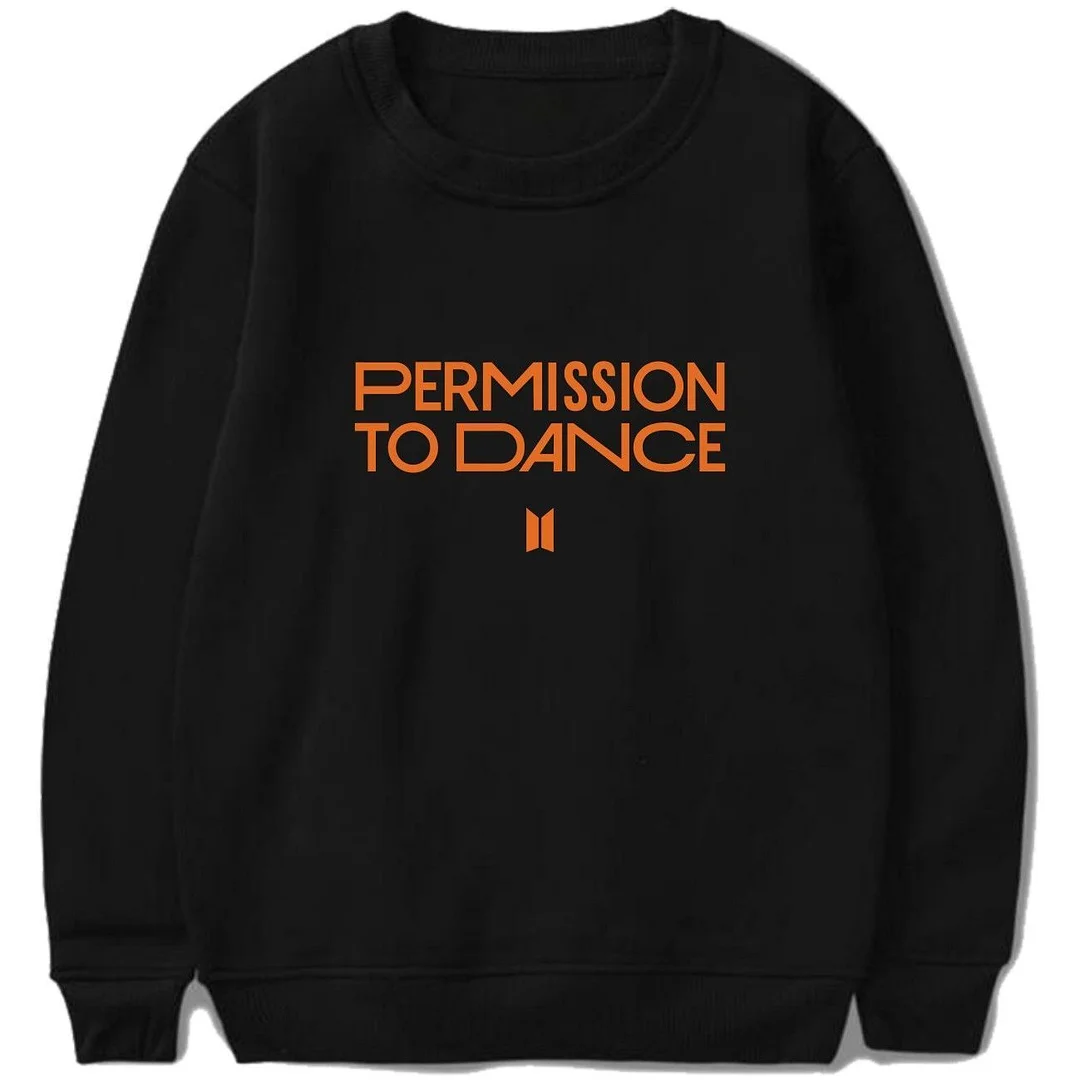 방탄소년단 Permission to Dance Same style crew neck hoodie