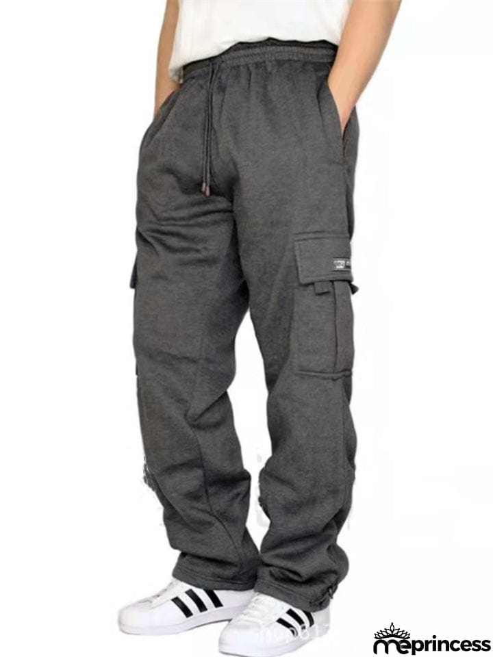 Men's Sports Style Cozy Loose Multi-Pocket Cargo Pants