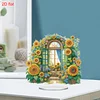 2D flache Sonnenblume DIY Acryl Tischplatte Diamond Painting Ornament Kits für Erwachsene
