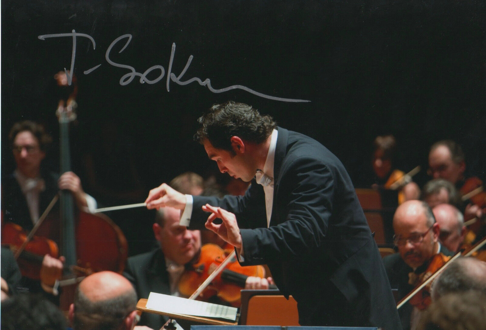 Tugan Sokhiev Conductor signed 8x12 inch Photo Poster painting autograph