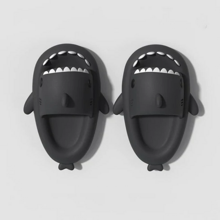 Cloudy Sole Shark Slides