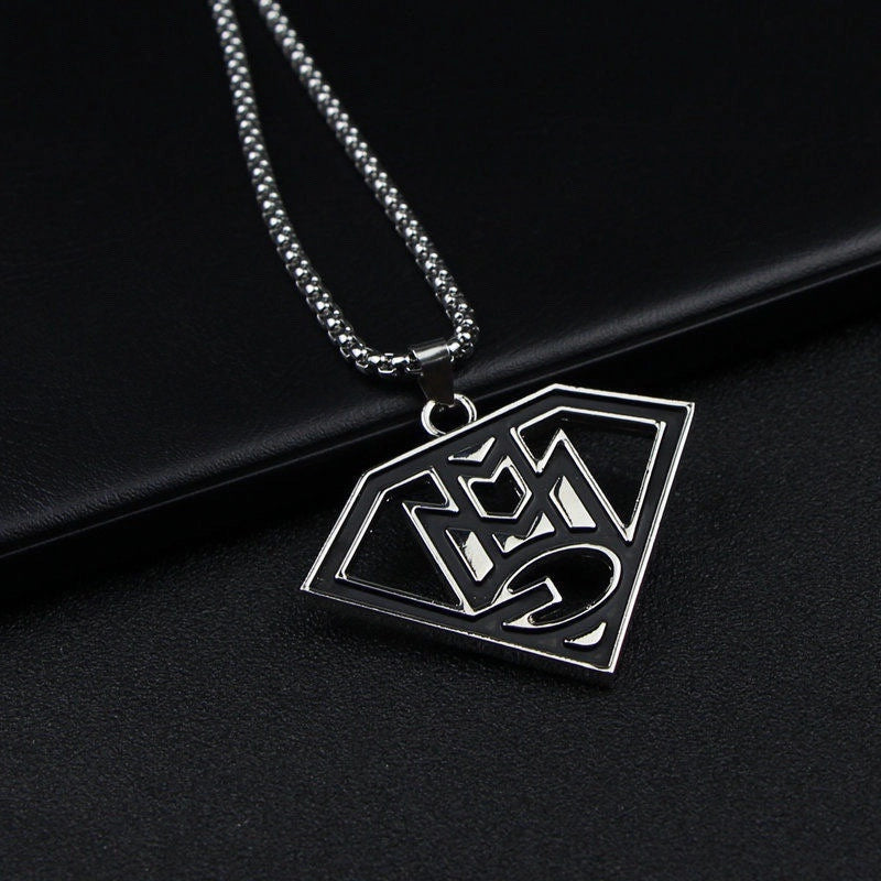Hip-Hop Vintage Style Animal Letter Alloy Titanium Steel Plating Men’s Pendant Necklace Men Pendant Necklaces