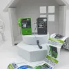 Public telephone simulation push-button telephone diy scene decoration