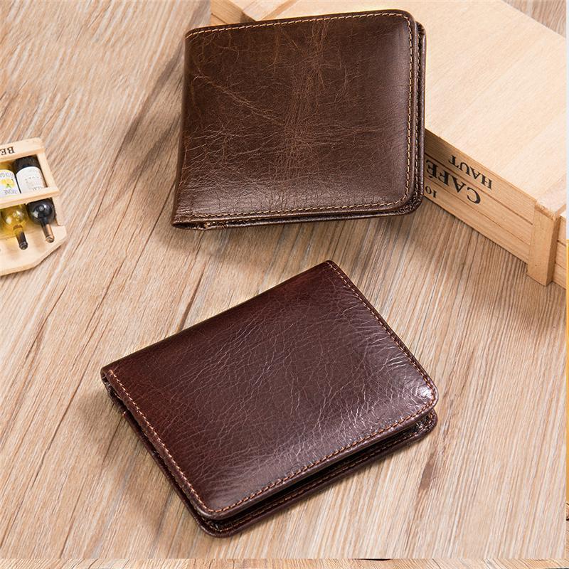 Anti-Theft RFID Blocking Vintage Cash Cards Wallets For Men