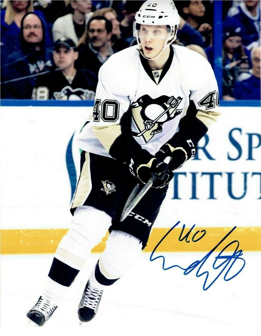 OSKAR SUNDQVIST autographed SIGNED PITTSBURGH PENGUINS 8X10 Photo Poster painting